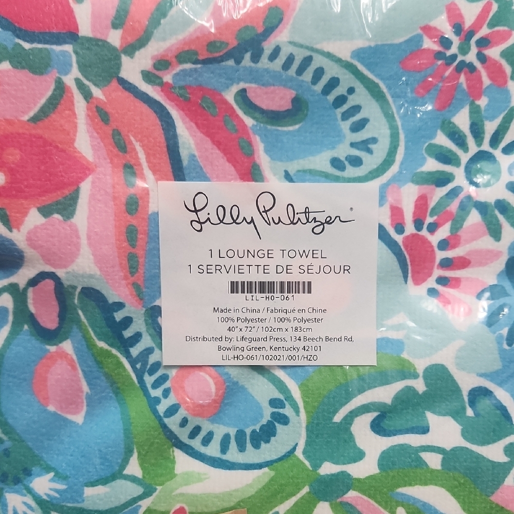 Lilly Pulitzer Floral Lounge Towel